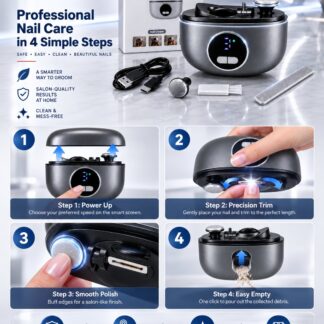 How to use the electric nail trimmer